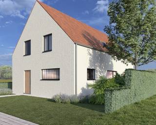 <p>Nieuwbouwwoning in aantrekkelijke landelijke stijl met ruime garage te Essen-Horendonk, op een perceel van 726m²! Deze open bebouwing bevat o.a. een lichtrijke leefruimte met open keuken en bureau/speelhoek, vier ruime slaapkamers (17m², 17m², 16m² en 14m²), een ingerichte badkamer en een ruime garage in de onderhoudsvriendelijke achtertuin! De woning + grond wordt verkocht onder het Btw-stelsel van 6% (gunstmaatregel van sloop- en wederopbouw), en zal volledig worden afgewerkt! E-peil ‘-2’</p>