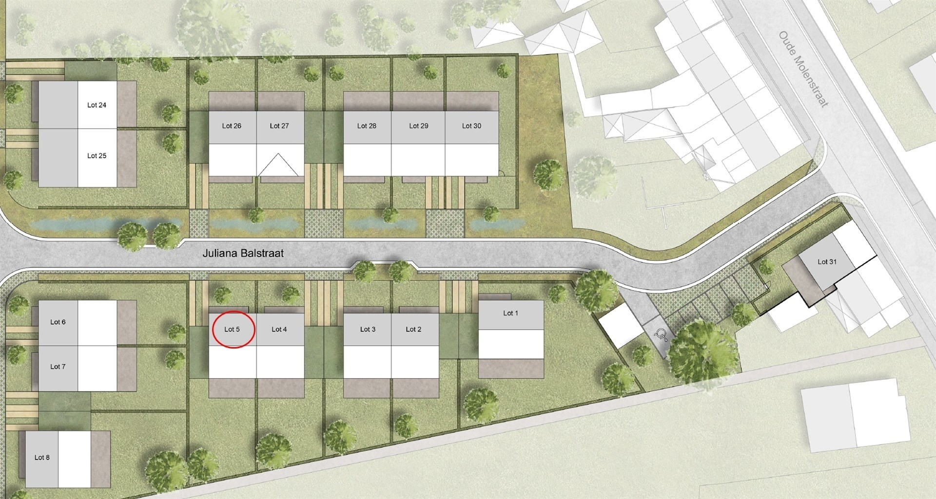 Perceel bouwgrond voor halfopen bebouwing in nieuw woonproject De Klingerie (315m²) - foto 2