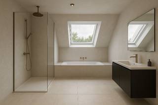 Nieuw te bouwen ruime rijwoning. Ligging net buiten het centrum vlakbij het Bargepark. U heeft vlotte bereikbaarheid tot de E40 en N370 waardoor u...