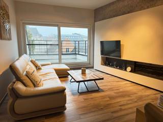 TE HUUR IN AALSTInstapklaar en energiezuinig appartement met terras en garage!Dit energiezuinig appartement wordt volledig bemeubeld verhuurd en is...