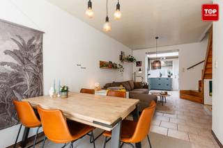 <p>Deze instapklarewoning combineert een uitstekende ligging met een levendige, sociale leefstraat zonder doorgaand verkeer. <br /><br />Doorheen de jaren werd de woning steeds zeer netjes onderhouden en recent voorzien van nieuwe ramen en een vernieuwde open keuken en badkamer.</p>
<p>De woning beschikt over een aangename leefruimte met open keuken, met aansluitend de praktisch ingerichte badkamer.<br /><br />Verder zijn er drie slaapkamers aanwezig, waarvan één momenteel ingericht is als doorloopkamer. <br /><br />Deze kan echter eenvoudig worden afgescheiden, zodat drie volwaardige slaapkamers perfect mogelijk zijn.</p>
<p>Een extra troef is de aanwezigheid van een droge kelder, ideaal als praktische bergruimte.</p>
<p>Hier geniet u van een rustige straat met een sterke sociale samenhang, terwijl u tegelijk vlot toegang heeft tot belangrijke invalswegen, het centrum van Gent, winkels en openbaar vervoer. <br /><br />Hierdoor vormt deze woning een ideale combinatie van rustig wonen en een strategische ligging.<br /><br />Bel Top Vastgoed voor een bezoek op 0475 700 700</p>