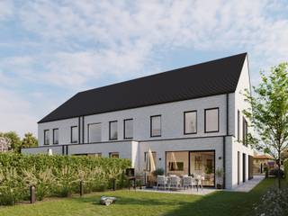 TE KOOP in Wichelen - 3 energiezuinige nieuwbouwwoningen met oog voor moderne architectuur en hoge afwerkingsgraad.<br />Het woonproject telt 3 woningen die met zorg en met oog voor uw comfort werden ontworpen door<br />Architectenbureau Meert-Bogaert. Er is een gevarieerd aanbod aan 3 woningen in een strakke<br />hedendaagse architectuur. Door variatie in het project te brengen blijft het speels en heeft elke woning<br />zijn eigenheid. Toch komt het project als een geheel over door terugkerende elementen.<br />Niet alleen de buitengevels in zijn ontworpen met oog voor detail. Ook binnen zijn de woningen praktisch<br />ingericht. Iedere ruimte werd zorgvuldig uitgetekend voor een optimale benutting en belichting.<br />Duurzame materialen en een doorgedreven isolatie zorgen voor een minimum aan energiekosten en<br />een maximum aan comfort.<br />Voor meer info: plannen, lastenboek, ... maak een afspraak 052 52 80 30 - info@goemanvastgoed.be
