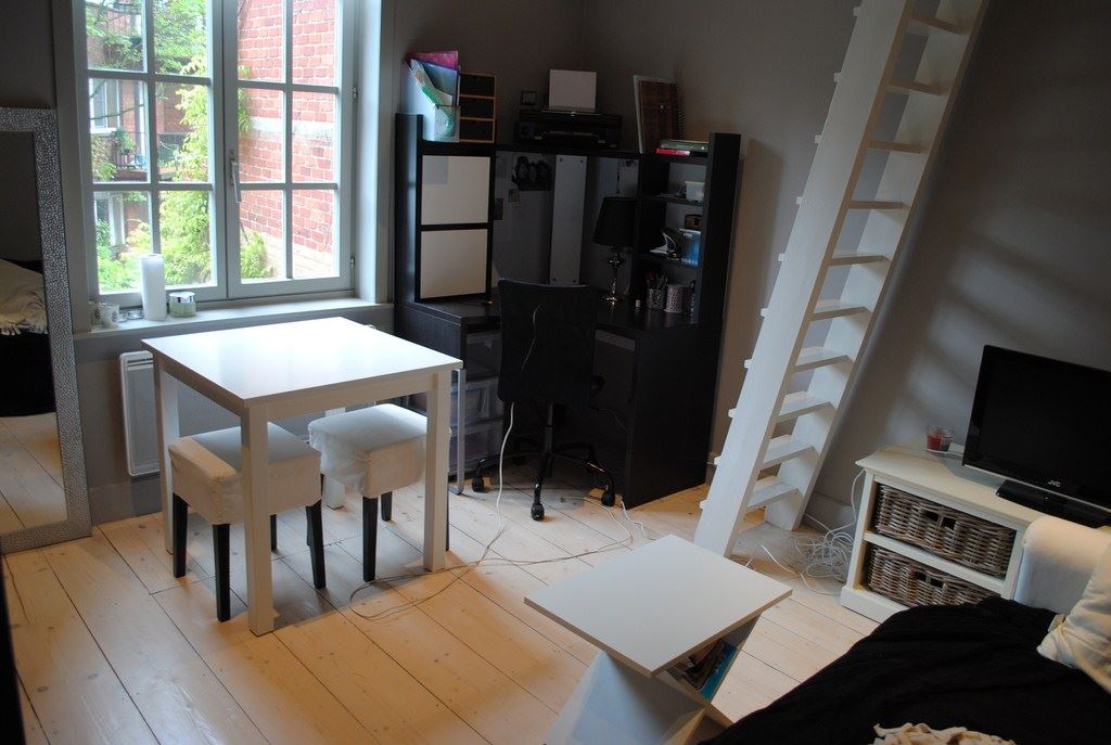 Recent vernieuwde studio met slaapmezzanine in herenhuis aan St-Pietersstation. - foto 3