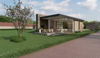 Deze woning kan aangekocht worden aan het gunsttarief van 6% BTW<br /><br />In het landelijke Huise bevindt zich deze elegante laagbouwvilla, discreet ingeplant op een perceel van circa 1.400 m². De woning combineert een tijdloze architectuur met een sterke focus op licht, ruimte en wooncomfort.<br /><br />Met een bruto bewoonbare oppervlakte van 314 m² biedt deze villa een bijzonder aangename leefervaring op één niveau. Grote raampartijen zorgen voor een mooie interactie tussen binnen en buiten en laten het daglicht rijkelijk binnenstromen in de verschillende leefruimtes.<br /><br />De indeling is doordacht en functioneel. De leefruimte vormt het hart van de woning en sluit naadloos aan op de keuken, met zicht op de tuin. Daarnaast beschikt de villa over drie volwaardige slaapkamers en twee badkamers, wat ze uitermate geschikt maakt voor wie op zoek is naar comfort en privacy. <br /><br />Een polyvalente ruimte biedt extra mogelijkheden als bureau, hobbyruimte of logeerkamer.<br /><br />De dubbele garage en bijkomende bergruimtes zorgen voor het nodige praktisch gemak, zonder in te boeten aan esthetiek of rust.<br /><br />Deze woning is een mooie opportuniteit voor wie op zoek is naar een kwalitatieve, gelijkvloerse villa met een tijdloos karakter, in een rustige en groene omgeving.