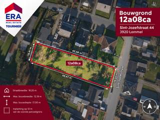 <p>Ruime bouwgrond van 1208m² in een rustige straat dicht bij de Nederlandse grens. De Sint-Jozefstraat is een rustige straat, maar toch zijn alle voorzieningen: winkels, supermarkten, scholen, omliggende dorpen zeer makkelijk bereikbaar.</p>

<p>In 2025 is de grond nog volledig opgemeten door een landmeter en is ook een gunstig stedenbouwkundig attest afgeleverd.</p>

<p><strong><u>Enkele voorschriften:</u></strong></p>

<ul><li>2 volwaardige bouwlagen</li><li>17 meter op gelijkvloers</li><li>12 meter op 1e verdieping</li><li>Zowel hellend als plat dak toegestaan</li><li>Kroonlijsthoogte maximaal 6m</li><li>Tot 100m² oppervlakte aan vrijstaand bijgebouw (70m² gesloten, 30m² open)</li><li>Bebouwing en verharding max 50%</li></ul>