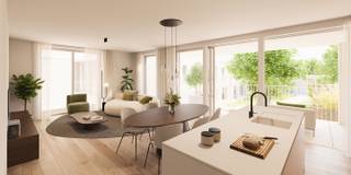 <p>Ontdek DRIESCH, een stijlvol nieuwbouwproject met 13 appartementen, <strong>5 woningen</strong> en 1 handelsruimte, gelegen in de Driezenstraat en Korte Gasthuisstraat in Turnhout. Het project brengt een eigentijdse bouwstijl samen met een warme, duurzame esthetiek en zet sterk in op energiezuinig en bijna-energieneutraal wonen.</p>
<p>Dankzij de doordachte inplanting in het hart van Turnhout geniet u hier van een rustige woonomgeving met alle voorzieningen binnen handbereik. DRIESCH staat voor kwalitatieve nieuwbouw-appartementen en -woningen met veel lichtinval, aangename buitenruimtes en een duurzame afwerking die klaar is voor de toekomst.</p>
<p>Dit nieuwbouwproject biedt een gevarieerd woonaanbod, ideaal voor zowel starters, gezinnen als investeerders die op zoek zijn naar een energiezuinige woonoplossing in Turnhout.</p>
<p><strong>Thuis in het beste stukje Turnhout<br /></strong>DRIESCH is gelegen in de Driezenstraat (gebouw A en B) en Korte Gasthuisstraat (gebouw C), in het centrum van Turnhout. Deze centrale ligging zorgt ervoor dat winkels, horecazaken en winkelcentra zich op wandelafstand bevinden. Daarnaast geniet u van de nabijheid van een groen plein en verschillende ontspanningsmogelijkheden. Dit nieuwbouwproject combineert dus stedelijke dynamiek met een aangename, rustige woonomgeving — een unieke troef in Turnhout.</p>
<p><strong>Ruimtegevoel & woonplezier</strong></p>
<ul>
<li>appartementen 1, 2 of 3 slaapkamers, woningen 3 slaapkamers</li>
<li>Badkamers uitgerust met kwalitatieve sanitaire voorzieningen</li>
<li>Open leefruimtes met geïntegreerde keuken, eet- en zithoek</li>
<li>Rechtstreekse toegang tot terras of tuin</li>
</ul>
<p>Dankzij ruime afwerkingsbudgetten kan u uw nieuwbouwappartement of -woning personaliseren naar eigen smaak.<br />Praktisch comfort staat eveneens centraal. Er is een grote ondergrondse parkeergarage voorzien met kelderbergingen en fietsenlift en elke wooneenheid beschikt over de nodige bergruimte. De combinatie van slimme indeling en kwalitatieve materialen zorgt voor een aangenaam en zorgeloos wooncomfort.</p>
<p><strong>Buitenruimte als meerwaarde<br /></strong>De overdekte en niet-overdekte terrassen vormen een verlengstuk van de leefruimte en creëren een echte outdoor living beleving. Grote raampartijen zorgen voor een optimale lichtinval en versterken de connectie tussen binnen en buiten.</p>
<p>De gelijkvloerse nieuwbouwappartementen beschikken over een privatieve tuin, alsook de<strong> </strong>nieuwbouwwoningen genieten van een eigen tuin — ideaal voor gezinnen of wie graag tot rust komt in het groen, midden in Turnhout.</p>
<p><strong>Duurzaamheid en energiezuinigheid (max E-peil 20)<br /></strong>Dit bijna-energieneutrale nieuwbouwproject zet sterk in op duurzame technieken en energiezuinig wonen.</p>
<ul>
<li><strong>Warmtepomp met top-koeling</strong></li>
<li><strong>Vloerverwarming</strong></li>
<li><strong>Ventilatiesysteem D</strong></li>
<li><strong>Zonnepanelen</strong></li>
</ul>
<p>Deze toekomstgerichte keuzes zorgen niet alleen voor een optimaal leefcomfort, maar ook voor een aanzienlijke besparing op de energiefactuur. Door te investeren in energiezuinige nieuwbouw-appartementen en -woningen in Turnhout, kiest u voor een duurzame en waardevaste investering.</p>
<p><strong>Fiscale voordelen en bescherming van kopers</strong></p>
<p>Dankzij het lage E-peil van profiteert u gedurende de eerste <strong>vijf jaar van een vrijstelling van 50% op de onroerende voorheffing. </strong>Voor de <strong>A- en B-blokken </strong>van het project kunt u bovendien genieten van het <strong>verlaagde btw-tarief van 6% </strong>(onder voorwaarden).</p>