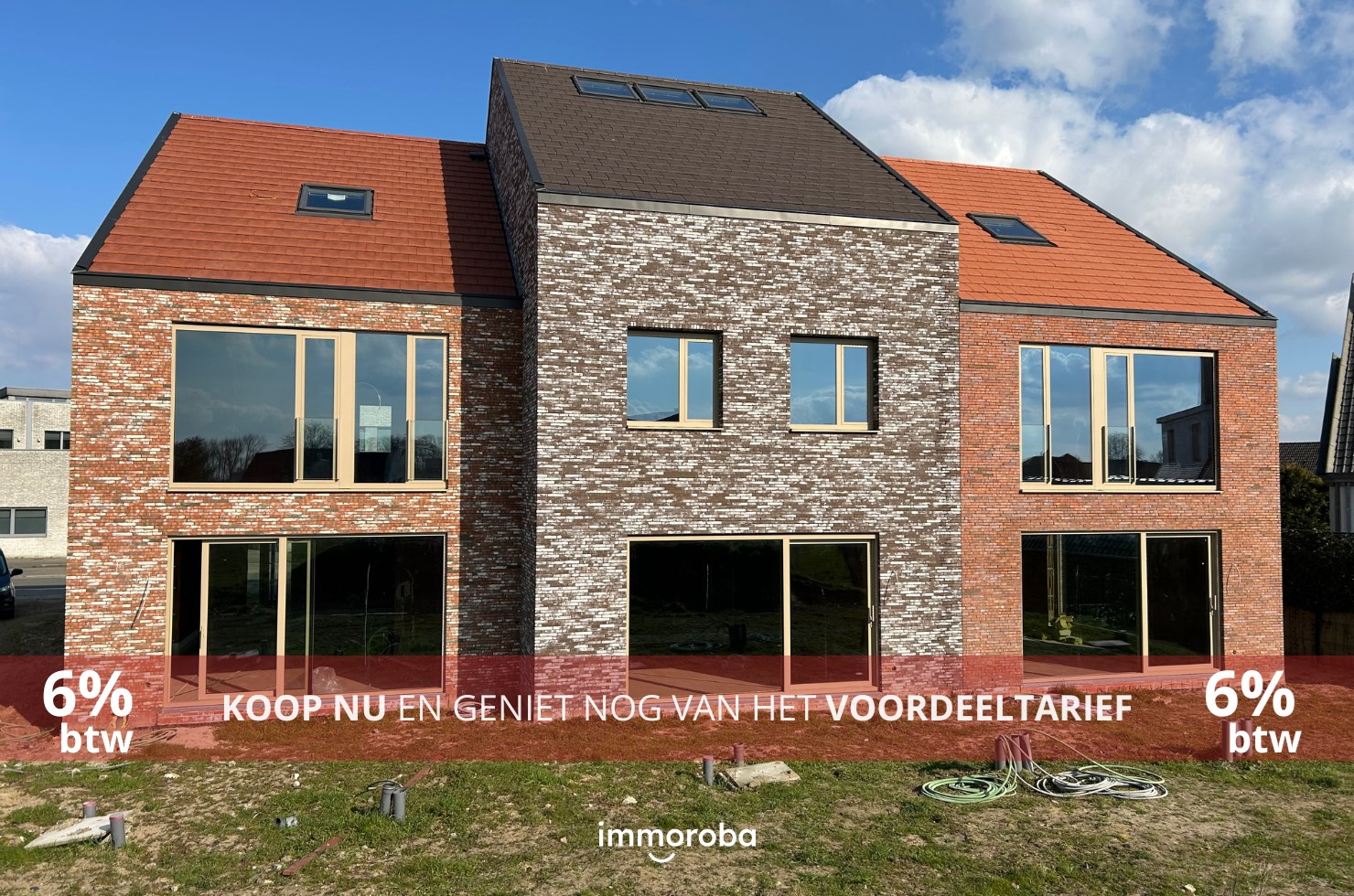 Ruime, moderne nieuwbouw te Waregem (mogelijk aan 6%) - foto 1