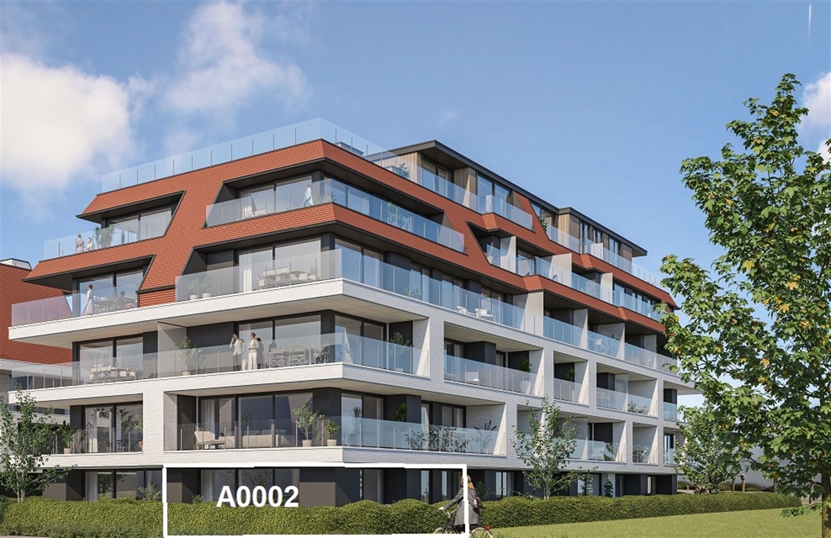 A0002 Prachtig hoekappartement 2 slpk met reuzeterras en tuin zongericht - foto 2