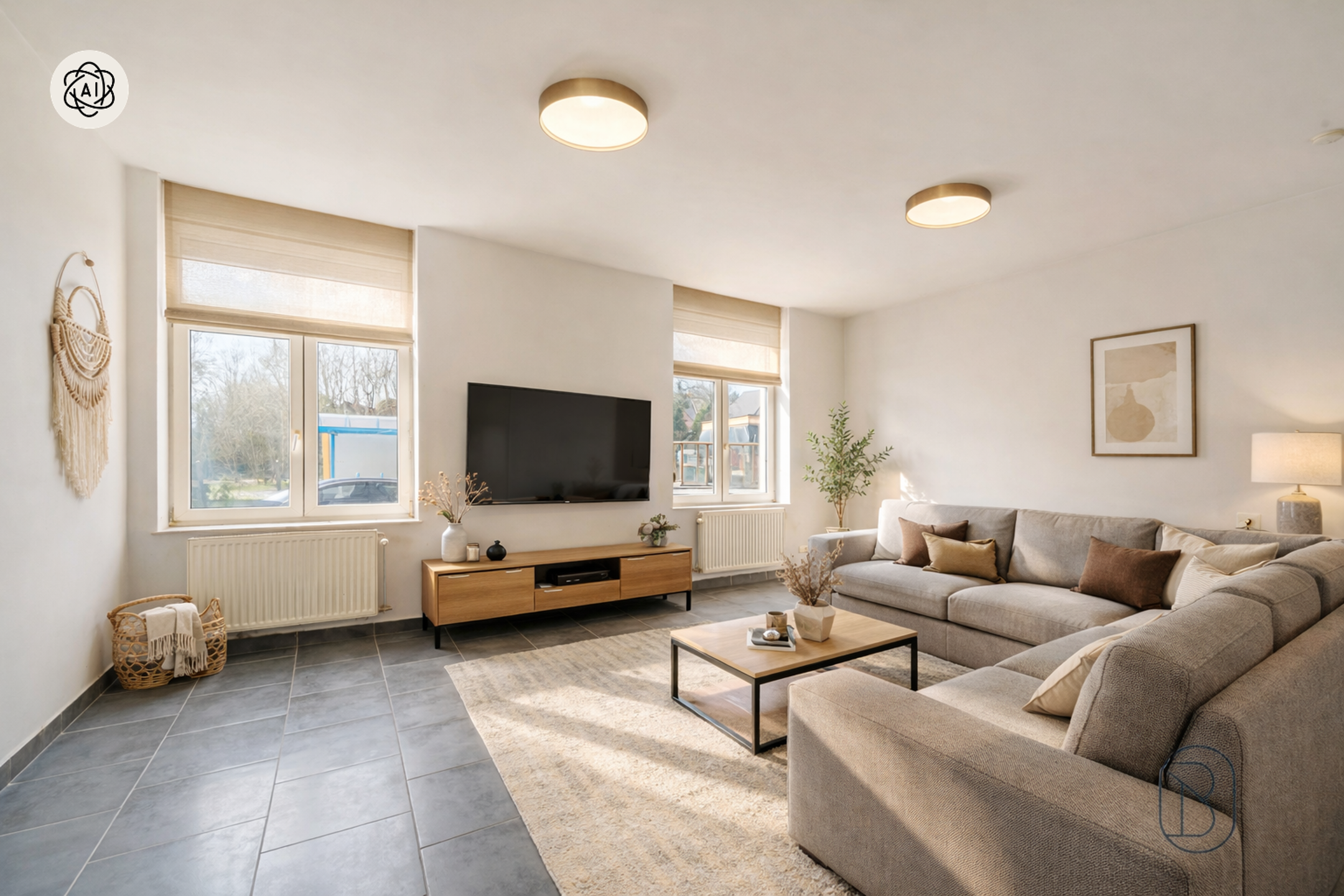 GELIJKVLOERS 2-slaapkamer appartement met GARAGE. - foto 2