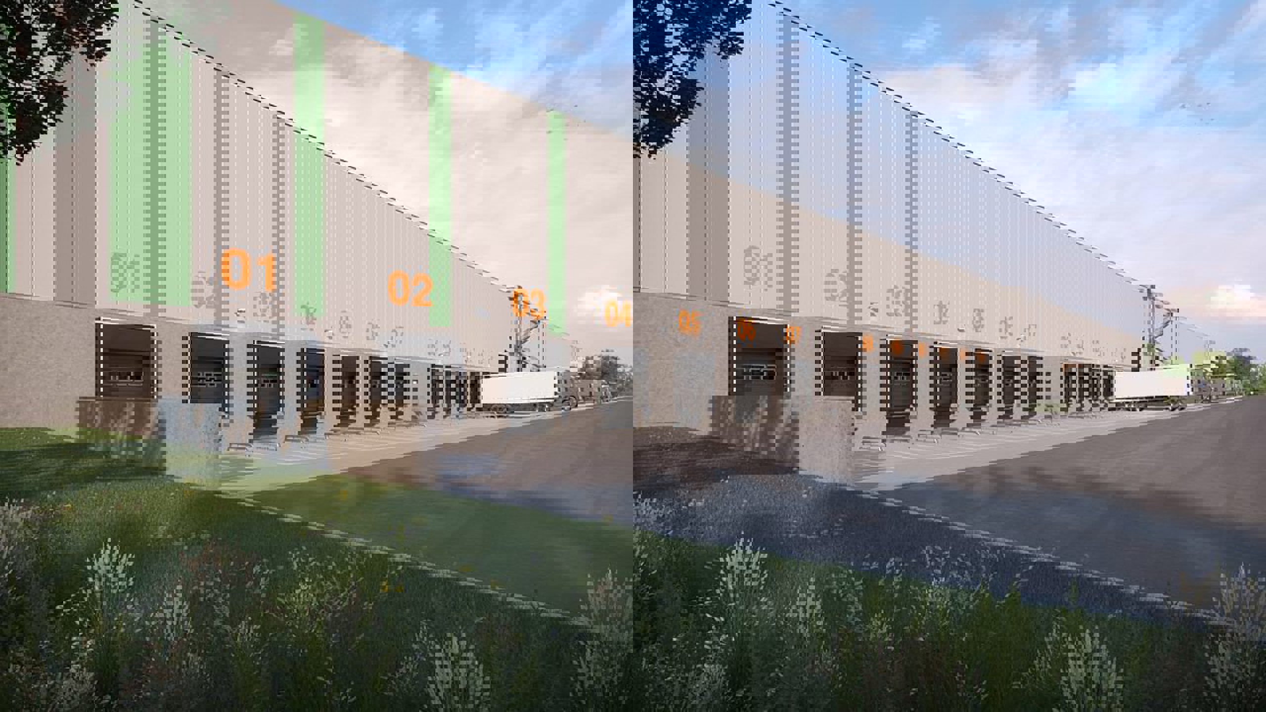 Genk Zuid : logistiek 13.600m² met mezzanine, kantoren en laadkades - foto 1