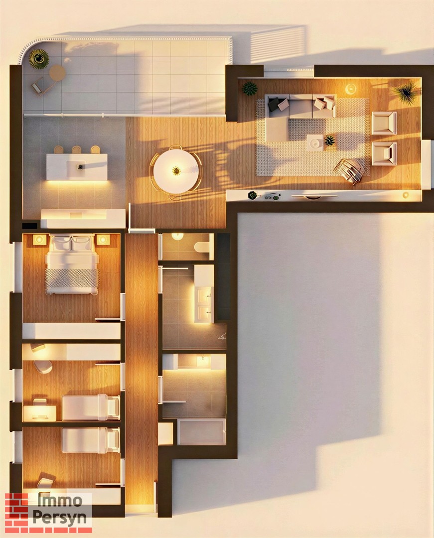 Nieuwbouw 3 slpk app met terras van 18m² met 6% BTW mogl - foto 1