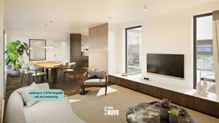 <p><span>'t PartiturenHof, an exclusive new construction project in two stylish buildings in Merchtem</span></p><p><span> </span></p><p><span>Discover 't PartiturenHof, an exclusive new construction project with 15 energy-efficient apartments in two stylish buildings. Enjoy a green and tranquil environment, perfectly integrated between the buildings for an optimal living experience.</span></p><p><span>Each apartment is designed with attention to space, light, and comfort to come home in peace.</span></p><p><span> </span></p><p><span>Thanks to the prime location in Merchtem, you live centrally, with shops, schools, and public transport within walking distance. Here, you combine the best of both worlds: the liveliness of the center and the tranquility of a green area.</span></p><p><span> </span></p><p><span>All stated prices are always exclusive of VAT and purchase costs.</span></p><p><span> </span></p><p><span>It is possible to enjoy a 6% VAT rate, provided the buyer meets the conditions. This transitional arrangement has been extended by 6 months and is valid until 30/6/2025.</span></p><p><span> </span></p><p><span>An apartment must be purchased with a parking space, which costs €28,500 excluding costs.</span></p><p><span> </span></p><p><span>Advantages:</span></p><p><span> </span></p><p><span>Energy-efficient and sustainable: living in a modern apartment<br />Privacy and comfort: thanks to thoughtful architecture<br />Ideal location: shops, schools, and public transport within walking distance<br />Green environment: for a relaxed living experience</span></p><p><span>Possibility to benefit from a 6% VAT rate</span></p><p><span> </span></p><p><span> </span></p><p><span>For more information and/or to make an appointment, contact Ann at 0477 41 46 16 or Harry at 0473 44 01 06.</span></p><p><span> </span></p>