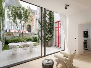 Residentie Gruuthuyse - Een meesterwerk aan de Dijver.<br /><br />Dit royale gelijkvloerse appartement, gelegen <strong>aan de Dijver</strong>, maakt deel uit van een uitzonderlijk, kleinschalig renovatieproject op een absolute <strong>toplocatie</strong> in het historische hart van Brugge, op de hoek van de Nieuwstraat en de Dijver.  Op wandelafstand van de Markt, trendy boetieks, Minnewaterpark, musea en culinaire hotspots.<br />Voor dit project hebben <strong>architectenbureau Dugardyn</strong> en <strong>interieurarchitect Philip Simoen</strong> hun krachten gebundeld.<br /><br />Dit high-end afgewerkt <strong>gelijkvloersappartement </strong><strong>met 3 SLAAPKAMERS en 3 BADKAMERS</strong> heeft een unieke <strong>ZUIDGERICHTE STADSTUIN</strong>, welke direct paalt aan de Dijver. <strong>Totale oppervlakte: 266m<sup>2</sup>.</strong><br />Dit appartement omvat: privé inkomhal met vestiaire, lichtovergoten leefruimte (met fantastisch uitzicht op de Dijver!!), zitruimte met bibliotheek (mét zicht op het water), volledige uitgeruste keuken (o.a. werkblad composietsteen, ultra geëquipeerd met toestellen van Miele,…), 3 ruime slaapkamers met maatkasten en allen een eigen ensuite badkamer (uitgewerkt in mortex, Vola kraanwerk, travertin blad...), berging/wasplaats, afz. toilet.<br />Genieten van de zon kan in de <strong>unieke zuidgerichte stadstuin</strong> met aangelegd terras, welke onmiddellijk paalt aan het water. De tuin is ook toegankelijk via de gemeenschappelijke patio.<br /><br />Het appartement is verder uitgerust met: eiken parket, het volledige appartement wordt geschilderd (op vliesbehang), verlichting van merk Dark, vloerverwarming, airco, warmtepomp, domotica, videoparlofoon, blokkaderdeuren, glazen deuren in stalen kader, blanco elektriciteit, nieuw schrijnwerk met dubbel glas.… E-peil 59.<br />De koper geniet bovendien ruime inspraak in de keuze van de afwerking op maat, binnen een ruim voorzien budget, onder meer voor keuken, badkamer, parket, mortex en verlichting.<br /><br />Gemeenschappelijke <strong>fietsenberging</strong>, private berging.<br />Bovendien is er mogelijkheid tot aankoop van <strong>autostaanplaats(en)</strong> in het gebouw.<br />(Dit pand is vastgesteld bouwkundig erfgoed)<br /><br /><strong>Een uitzonderlijk appartement voor wie ruim, verfijnd en exclusief wil wonen aan het water, midden in Brugge. </strong><br /><br />Meer info, beelden en plannen vindt u op: www.residentiegruuthuyse.be<br />Contacteer ons voor meer informatie of een persoonlijke rondleiding: 050/70 70 70 of info@immosleutel.be<br /><br /> 