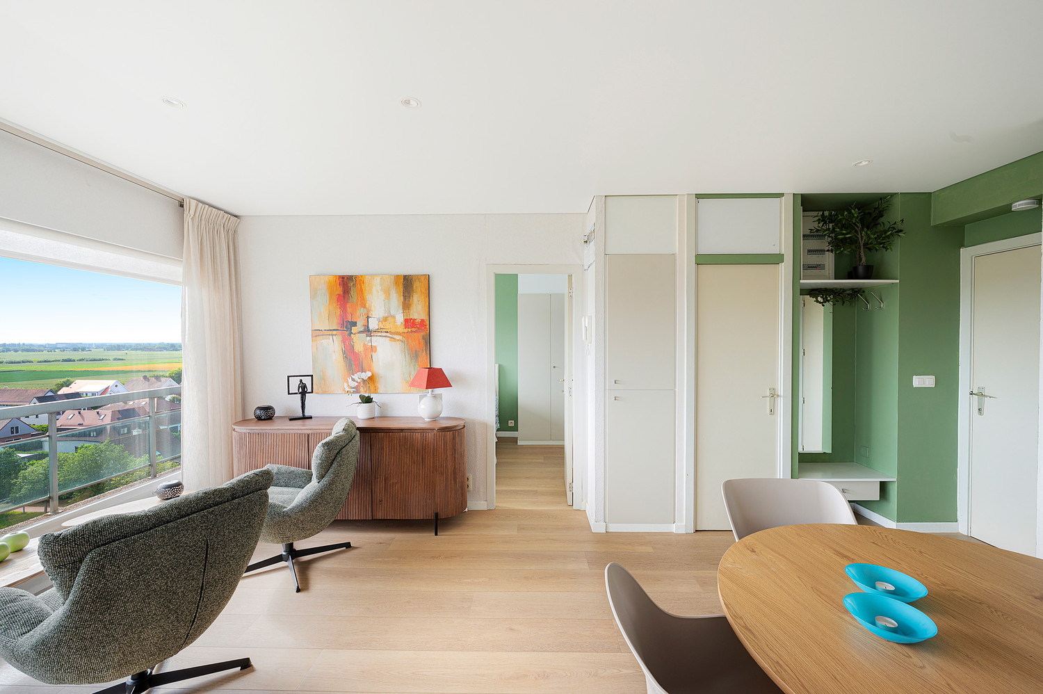 Vernieuwd 1 slaapkamerappartement met open zichten en groot terras - foto 4