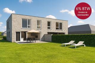 Nieuwbouw half open bebouwing rustig gelegen in Kampenhout.<br /><br />Ontdek deze nieuwbouw gezinswoning op ruim perceel grond van 12are 70ca te Kampenhout.<br /><br /><strong>BTW tarief van 6% is mogelijk - contacteer ons voor meer info.</strong><br /><br />Met een moderne uitstraling en een beschikbare woonoppervlakte van 255m² wordt dit de ideale gezinswoningen voor gezinnen die op zoek zijn naar een energiezuinige, rustig gelegen nieuwbouwwoning. <br /><br />Dit kleinschalig nieuwbouwproject bestaat uit 2 halfopen bebouwingen en is gelegen aan de Hubert Tobbackstraat 33 te Kampenhout. Het betreft een residentiële straat, rustig gelegen en toch zeer bereikbaar naar E19 - Leuven en Mechelen.<br />Vlakbij op wandelafstand kan u genieten van de open velden, bossen en de Leuvense Vaart. Openbaar vervoer en alle mogelijk winkels zijn in de buurt beschikbaar.<br /><br /><u><strong>Troeven;</strong></u><br /><br />* Nieuwbouw 2026<br />* Inspraak in afwerking door de koper waar mogelijk.<br />* Warmtepomp<br />* Vloerverwarming<br />* Ventilatie D<br />* 10 zonnepanelen<br />* 3 of 4 volwaardige slaapkamers mogelijk<br />* Ruime afwerkingsbudgetten<br /><br /><br />Prijzen zijn inclusief afwerking volgens lastenboek en exclusief BTW en aankoopkosten.<br /><br /><br />Interesse of meer info? Maak een afspraak via 0477/ 29 72 50 of ken@immovos.be.<br />