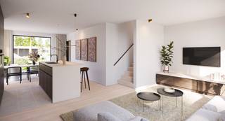 Halfopen, volledig afgewerkte <strong><span>energiezuinige woning </span></strong>(<span>387 m²) </span>met 3 slaapkamers, carport en een tuin.<br />Op het gelijkvloers vind je de inkomhal met apart gastentoilet, leefruimte en keuken. Op de eerste verdieping vind je 3 slpk., een aparte toilet en badkamer. De zolder kan optioneel worden afgewerkt.<br /><br />Meer info? Contacteer ons via <strong> 03 808 33 55 </strong>of <strong>verkoop@wuustwezelhofakker.be </strong><br /> 