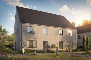 Hectaar realiseert een exclusief woonproject in Belsele, waar lot 07 en lot 08 deel uitmaken van een rustig en groen woonerf. Deze energiezuinige halfopen bebouwingen combineren comfort, duurzaamheid en een moderne architectuur. Bovendien hebben kopers de mogelijkheid om de afwerking volledig zelf te bepalen in samenspraak met onze partnerleveranciers, zodat de woning volledig afgestemd is op uw persoonlijke stijl en wensen.<br />Beide woningen beschikken over een vaste parkeerplaats/carport, centraal gelegen vooraan het woonerf.<br /><br /><strong>Indeling van de woning lot 07:</strong><br />Gelijkvloers: Inkomhal met gastentoilet, ruime berging, lichtrijke leefruimte met open keuken <br />Verdieping: Nachthal met afzonderlijk toilet, drie volwaardige slaapkamers (15,60m² - 13,63m² - 12,75m²), ruime badkamer met ligbad, inloopdouche en dubbele lavabo<br />Zolder: Bereikbaar via zolderluik, extra ruimte met diverse mogelijkheden<br /><br /><strong>Duurzaam en comfortabel wonen</strong><br />- Energiezuinige bouw <br />- Zonnepanelen inbegrepen<br />- Vloerverwarming op het gelijkvloers<br />- Regenwaterput van 7.500L – aangesloten op toiletten, wasmachine en buitenkraan<br />- Gelegen in een groen woonerf – met rustige, autoluwe omgeving<br /><br />Bent u op zoek naar een energiezuinige, halfopen bebouwing met volledige inspraak in de afwerking? Ontdek de plannen op www.hectaar.be of neem contact met ons op voor meer informatie en een afspraak.