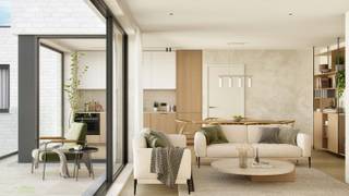 <strong>MOGELIJKHEID TOT AANKOOP 6% BTW!</strong> Dit nieuwbouw appartement maakt deel uit van de gloednieuwe <strong>Residentie Flandrien</strong>! Dit woonproject zal gerealiseerd worden op de hoek van de Kapellestraat en de Grote Herreweg in Ruien, deelgemeente van Kluisbergen. Residentie Flandrien zal in zijn totaliteit 10 stijlvolle appartementen omvatten die een unieke kans bieden om comfortabel te wonen in het hart van de Vlaamse Ardennen. Ontdek snel alle troeven die dit project te bieden geeft zoals ruime terrassen, gelijkvloerse garages,...<br />De<strong> indeling</strong> van dit appartement gaat als volgt: inkomhal, woon- en leefruimte met aansluitend de keuken, apart toilet, berging, <strong>2 slaapkamers</strong> en een badkamer uitgerust met douche en lavabomeubel. Dit appartement is eveneens voorzien van een gezellig <strong>terras</strong>!<br />Optioneel worden er garageboxen en staanplaatsen aangeboden. <br /><strong>Bovendien wordt er bij de eerste 4 verkochte appartementen met garagebox, een gratis bijkomende staanplaats t.w.v. €12.500 (excl. kosten) aangeboden!</strong>De oplevering van dit project is voorzien eind 2025.<br />Meer informatie? Contacteer Matthias Roman: 0485 53 17 16