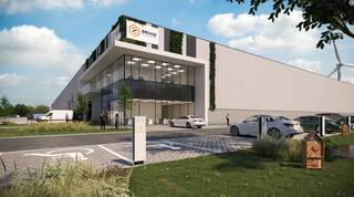 Bâtiment logistique neuf très bien situé de 10.000 à 15.000 m² à louer à 3 minutes à peine de l'entrée/sortie 12 'Lokeren' de l'E17 dans le...