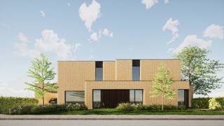 In een rustige, doodlopende straat realiseren we deze hedendaagse halfopen woning met een doordachte indeling en veel lichtinval. De open leefruimte met keuken en kookeiland biedt een mooi zicht op de tuin. Vooraan is een praktische bureauhoek voorzien, ideaal voor thuiswerk.<br /><br />De woning beschikt over een gemetste carport en een aangename tuin met Zuid-West oriëntatie, zodat je optimaal geniet van de middag- en avondzon. De badkamer is uitgerust met zowel een ligbad als een inloopdouche.<br /><br />De woning is wind- en waterdicht, waardoor je de verdere afwerking kan afstemmen op jouw smaak en budget.<br /><br /><strong>Troeven</strong><br />✓ open keuken met kookeiland en zicht op tuin<br />✓ bureauhoek op het gelijkvloers<br />✓ gemetste carport<br />✓ badkamer met bad én inloopdouche<br />✓ Zuid-West oriëntatie (middag- en avondzon)<br />✓ rustige ligging in doodlopende straat<br /><br />Meer info of vrijblijvend bezoek aanvragen kan via onze bouwadviseur Steven: 051 26 36 86 of steven@lapeirre.be.<br /><br /><span><em>Opgelet: *Prijs = incl. infrastructuur, grond, constructie, architect, EPB-verslaggeving, veiligheidscoördinatie.<br />excl. Kosten (opmeting, BTW, registratie en aansluitingskosten) (tenzij expliciet anders vermeld)  </em></span><br /> 