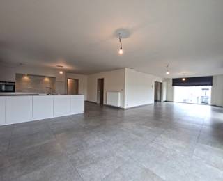 <p>Topo-Immo biedt u dit uitzonderlijk ruim en met zorg afgewerkt appartement te huur aan.</p><p> </p><p>Deze woonst bereik je via een aparte inkom, waardoor privacy en rust verzekerd is. Het appartement zelf omvat een inkomhal, een leefruimte met een indrukwekkende oppervlakte van 54 m² met aansluitend een volledig uitgeruste open keuken van 27 m². De handige wasplaats naast de keuken biedt extra opbergmogelijkheden. Het appartement telt drie slaapkamers van respectievelijk 17,5 m², 15,5 m² en 18 m². Er zijn twee badkamers: één met bad (10 m²) en één met douche (5 m²). Verder is er nog een berging van 5,5 m². Achteraan geniet u van een terras van 25 m², perfect om buiten te vertoeven zonder de drukte van een tuin te moeten onderhouden.</p><p> </p><p> Het pand heeft een EPC-label A met een score van 89 kWh/m² en is dus uiterst energiezuinig. Er is geen lift aanwezig, maar u beschikt wel over een voldoende parkeergelegenheid. Het appartement is onmiddellijk beschikbaar.</p><p> </p><p>De ligging langs de Ninoofsesteenweg zorgt voor een vlotte verbinding richting Ninove, Aalst en de invalswegen naar Brussel. Winkels, scholen en openbaar vervoer bevinden zich allemaal op korte afstand, wat dit een praktische uitvalsbasis maakt voor wie zowel landelijke rust als votte bereikbaarheid belangrijk vindt.</p>
