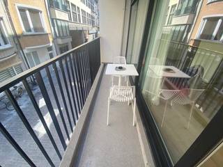 Ruim gemeubelde studio met slaaphoek gelegen in het centrum. Lichtrijke living met grote raampartijen. Mooie ingerichte keuken met...