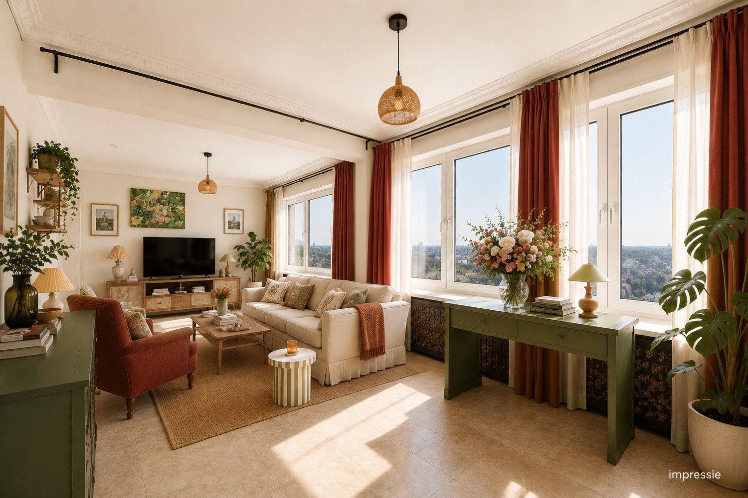 Ruim 2-slaapkamerappartement met prachtig uitzicht in Berchem - foto 5