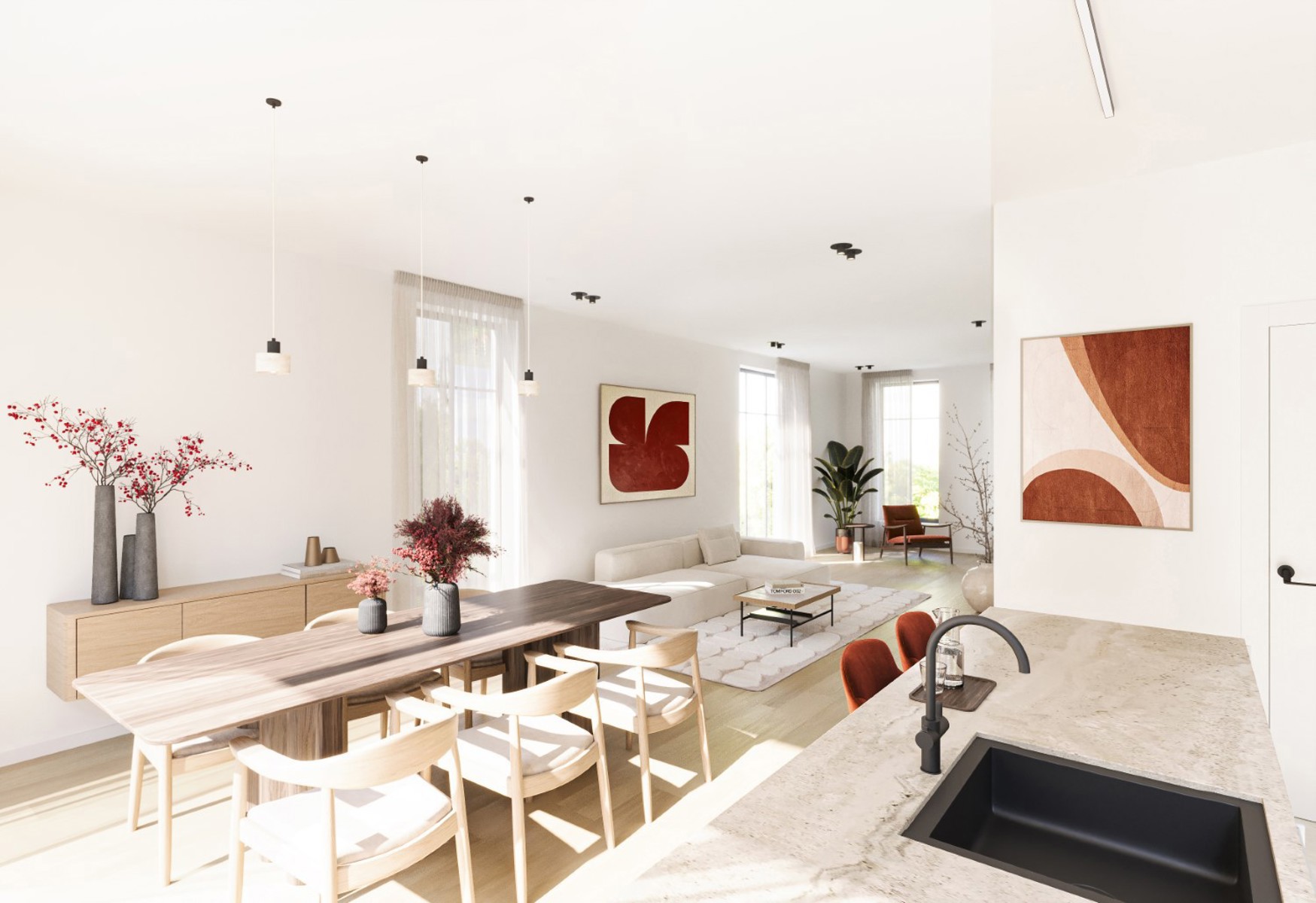 Lot 2 - project Source - halfopen landelijk - 3 slaapkamers - foto 4