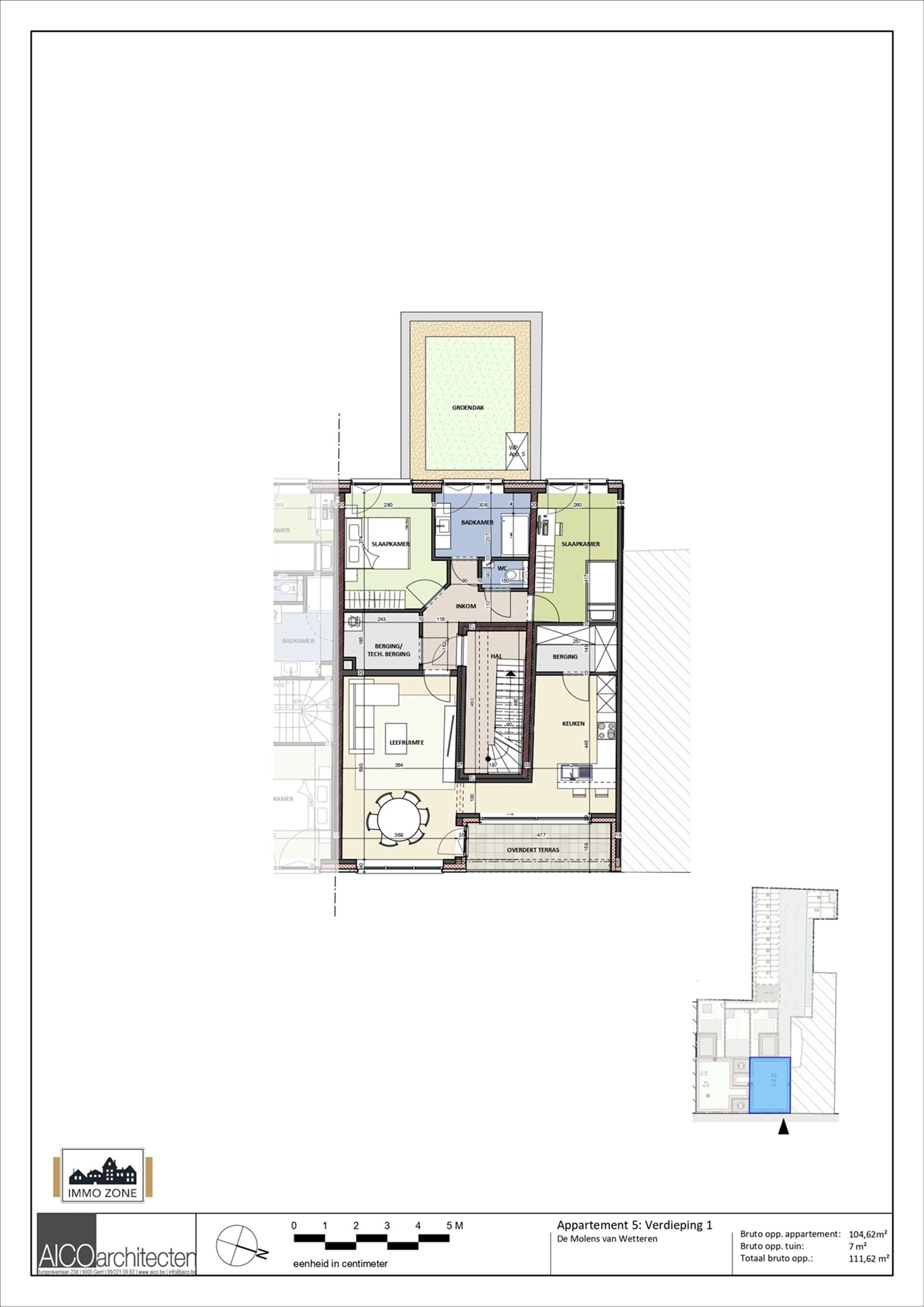 Nieuwbouw 2 slaapkamer appartement in centrum Wetteren - foto 2