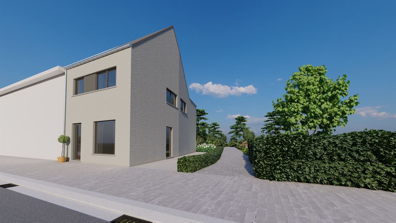 Nieuw te bouwen halfopen woning vlakbij het centrum van Tisselt. - foto 1