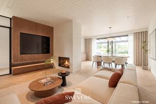 Voor meer info en foto’s, surf naar www.swevers.be –In het rustige en groene Ham vind je deze vrijstaande woning op een riant perceel van 1.847 m²...