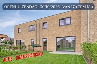 <h1><span> </span></h1><h1><span>OPENHUIZENDAG VRIJDAG 30 OKT VAN 17u tem 18U</span></h1><h1><span>ACTIE - GRATIS EXTRA PARKING !!!!!!</span><span><br />Instapklare BEN-woning met A++ in Residentie De Knok te Eine</span></h1><p><span><br />Modern wooncomfort, energiezuinig wonen én een uitstekende ligging. <br /><br /></span></p><p><span>Deze instapklare </span><span>BEN-nieuwbouwwoning met A++-energielabel</span><span> is ideaal voor gezinnen die op zoek zijn naar ruimte, comfort en een energiezuinige woning.</span></p><p><span>Bij het binnenkomen beschikt de woning over een  inkomhal met toilet. </span></p><p><span>De </span><span>lichtrijke leefruimte</span><span> sluit aan op de ingerichte keuken en biedt bovendien toegang tot een </span><span>grote berging</span><span>. </span></p><p><span>Aansluitend is er een polyvalente ruimte die perfect dienst kan doen als </span><span>thuisbureau, hobbyruimte of speelkamer voor de kinderen</span><span>.</span></p><p><span>Op de verdieping bevinden zich </span><span>vier ruime slaapkamers</span><span>, een praktische berging, een afzonderlijk toilet en een badkamer uitgerust met douche en lavabo.</span></p><p><span>Ook buiten geniet je van heel wat comfort. De woning beschikt over een </span><span>aangelegde privatieve tuin</span><span>, ideaal om te ontspannen of gezellig te genieten met het gezin. </span></p><p><span>Daarnaast is er een </span><span>fietsenberging/tuinhuis</span><span> voor extra opbergruimte en een parkeerplaats.</span></p><p><span> </span></p><p><span>Extra troeven: </span><span><br />Vloerverwarming met koeling op beide verdiepen.<br />Mogelijkheid tot uitbreiding domotica.<br />Voorziening voor laadpaal parkeerplaats mogelijk.</span></p><h3><span>Uitstekende ligging :</span></h3><p><span>De woning is </span><span>gunstig gelegen in Eine</span><span>, op slechts enkele kilometers van het centrum van </span><span>Oudenaarde</span><span>. Winkels, scholen en dagelijkse voorzieningen bevinden zich vlot in de omgeving. </span></p><p><span>Ook voor pendelaars is de ligging bijzonder interessant, met zowel het </span><span>station van Eine als het station van Oudenaarde</span><span> binnen handbereik.</span></p><p><span>Dankzij de nabijheid van de </span><span>N60 richting Gent en Ronse</span><span> geniet je bovendien van een vlotte verbinding naar de omliggende steden en gemeenten.</span></p><p><span> </span></p><ul><li><span>Aankoop mogelijk aan 6% btw onder bepaalde voorwaarden</span></li></ul><p><span>Prijs exclusief belastingen.<br />Foto's interieur aangepast met AI</span></p><p><span> </span></p><p><span>Maak je afspraak via jurgen@immodhondt.be</span></p>