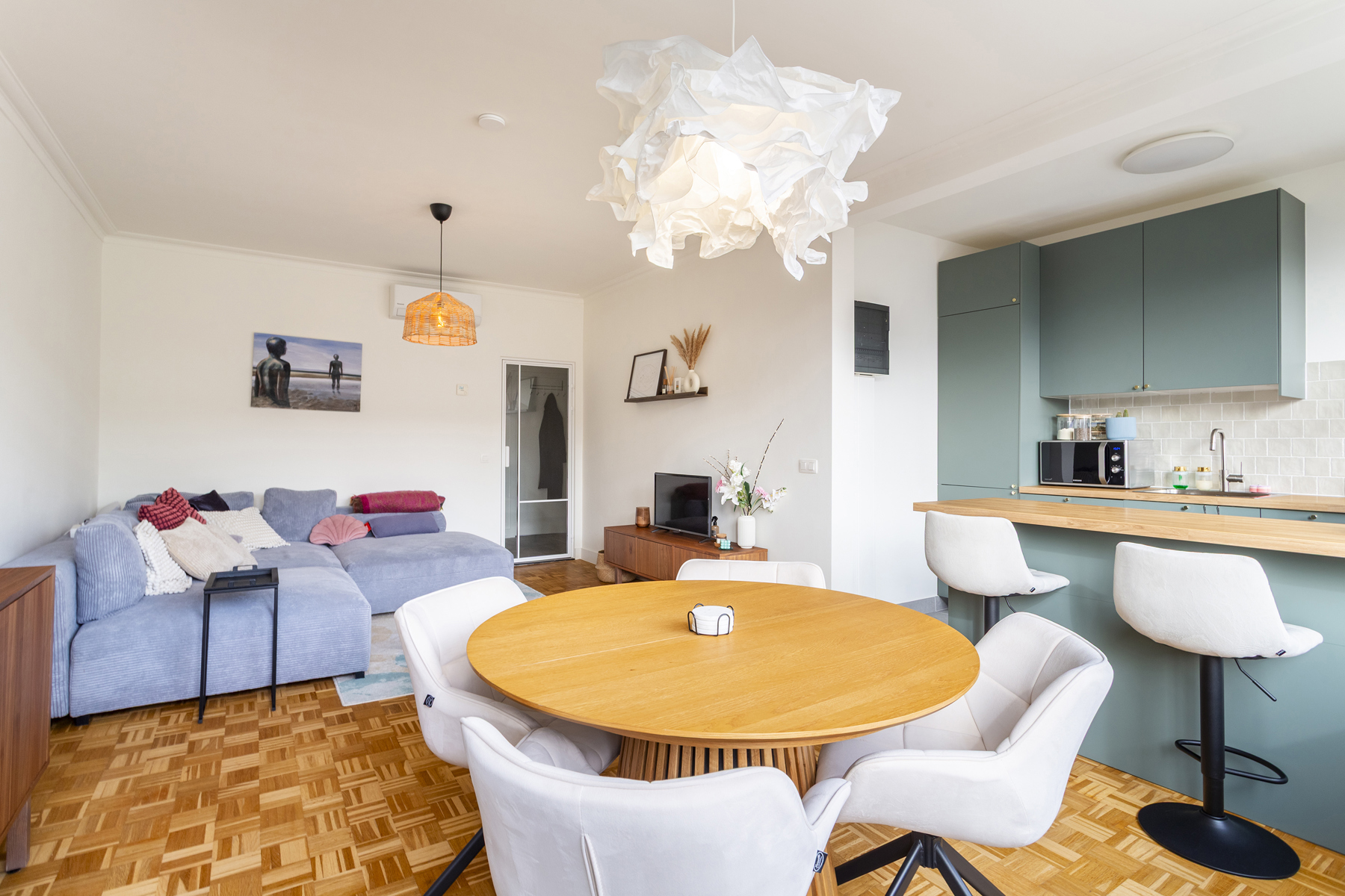 Gerenoveerd 2 slpk-app met terras en garagebox - foto 2