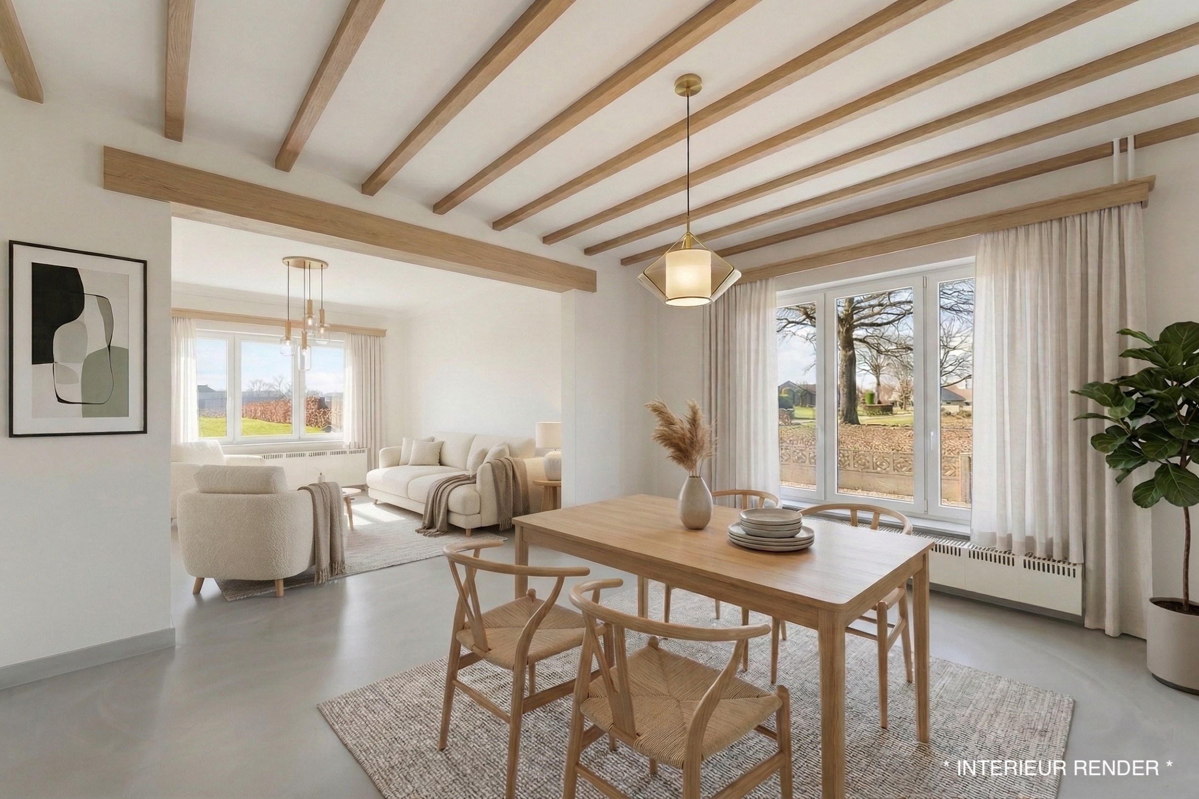 Te renoveren woning met 4 slaapkamers, grote tuin en omliggende velden op rustige ligging nabij centrum Diepenbeek - foto 4