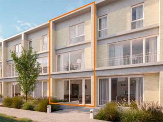 Ontdek deze ruime, energiezuinige woning (E-peil A) met 3 slaapkamers, 2 badkamers en een ruim terras.<br />De woning combineert doordachte architectuur met hedendaags comfort en een logische indeling over drie niveaus.<br />Op het <strong>gelijkvloers</strong> vind je een <strong>lichtrijke leefkeuken</strong> met rechtstreekse toegang tot het terras, een inkomhal en een <strong>aparte toilet</strong>.<br />Op de <strong>eerste verdieping</strong> bevindt zich de <strong>leefruimte</strong>, samen met <strong>1 slaapkamer</strong>, een <strong>badkamer </strong>en een<strong> berging</strong>. De <strong>tweede verdieping</strong> biedt nog <strong>2 slaapkamers</strong>, een <strong>tweede badkamer</strong>, een <strong>aparte toilet</strong> en een <strong>zeer ruim terras</strong> — ideaal om te ontspannen of gezellig te tafelen in de zon.<br />Elke woning beschikt over een <strong>privatieve fietsberging</strong>. Een <strong>autostaanplaats</strong> is verplicht aan te kopen.<br /><strong>Energiezuinig wonen</strong><br />Deze woning voldoet aan de nieuwste energienormen en is uitgerust met moderne technieken voor een laag energieverbruik.<br /><strong>Meer info?</strong><br />📞 <strong>T 03 388 03 28</strong> ✉️ <strong>info@matexi.be</strong> 💻 <strong>Bekijk het volledige aanbod op matexi.be</strong><br /> 