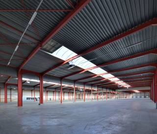 - Units A 10.153m² + B 6.561m²- Totaal magazijnen 16.714m²- Kantoor 533m²Kenmerken magazijn :- Hoogte 8,04m- Buitenkant: betonnen panelen + metalen...