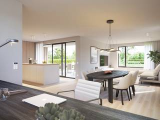 WONING 7: Moderne open bebouwing met een woonopp. van 147,80 m² + carport is gelegen op een perceel van 8a37ca, met een straatbreedte van 16,73m...