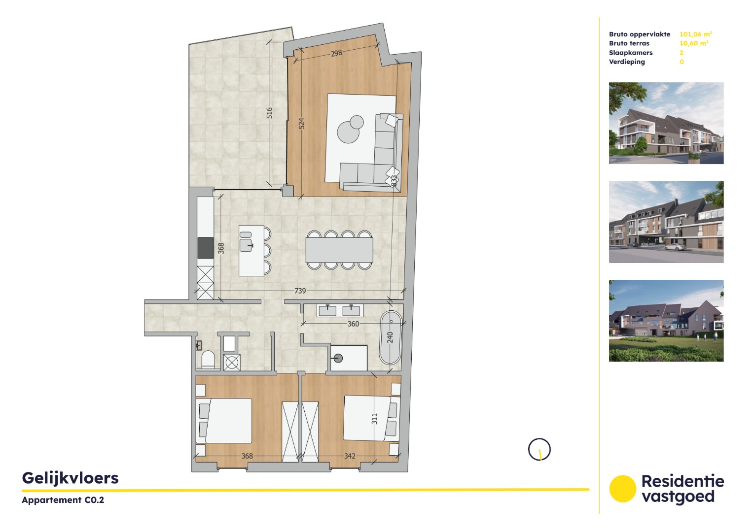 Appartement à vendre à Oudenburg avec 2 chambres - photo 1