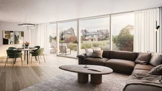 Geniet van luxe en duurzaamheid in dit prachtig nieuwbouwappartement op wandelafstand van de zee. De royale living met moderne open keuken vormt een lichtrijk geheel, dat naadloos aansluit op het grote terras voor een optimaal vakantiegevoel. Dit energiezuinige appartement is klaar voor de toekomst dankzij een EPC A-attest en geothermische verwarming. Met twee ruime slaapkamers, een praktische aparte berging en een gemeenschappelijke fietsenberging is aan alle comfort gedacht. Bovendien is er de mogelijkheid tot de aankoop van een garage. Een unieke kans op een stijlvolle en zorgeloze thuis aan de kust!