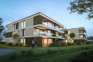 <p>Parkzicht Loveld is een stijlvol woonproject in het hart van Aalter, waar moderne architectuur, duurzaam wonen en een unieke ligging samenkomen. Het project bestaat uit twee vrijstaande gebouwen die ondergronds met elkaar verbonden zijn. Gebouw Vita beschikt over een Medisch Centrum op het gelijkvloers en acht comfortabele tweeslaapkamerappartementen op de verdiepingen. Gebouw Nova biedt elf kwalitatieve appartementen, waaronder drie op het gelijkvloers, vier op de eerste verdieping en vier op de bovenste verdieping. De grote raampartijen zorgen voor overvloedig daglicht en de leefruimtes vloeien naadloos over in zonovergoten terrassen. De ligging is uitzonderlijk: op wandelafstand van het bruisende marktplein met winkels, horeca en diensten, én tegelijk grenzend aan het rustige Loveld en een uitgestrekt parkgebied. Hier geniet je van de dynamiek van het dorpsleven én de kalmte van de natuur. Parkzicht Loveld is bovendien een toekomstgericht project dat inzet op duurzaamheid. Dankzij een geothermische warmtepomp wordt het gebouw CO₂-neutraal verwarmd en passief gekoeld. In combinatie met zonnepanelen zorgt dit voor een gunstig E-peil en een aangenaam binnenklimaat, zowel in de zomer als winter. Parkzicht Loveld is de ideale keuze voor wie comfortabel, energiezuinig en rustig wil wonen, zonder in te boeten aan bereikbaarheid en voorzieningen. Contacteer ons voor meer informatie!</p>