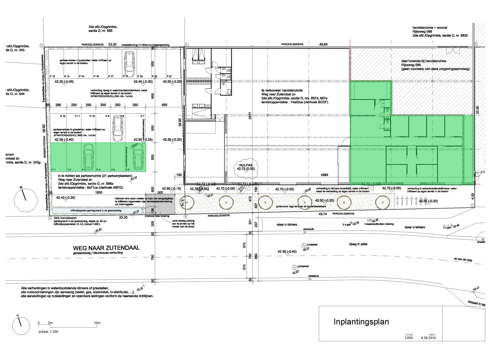 Bedrijfsgebouw (267m²) met 6 parkings - foto 2