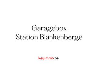 Nieuwe bovengrondse garages te koop, vlak aan het station van Blankenberge. Ideaal voor pendelaars, tweedeverblijvers en investeerders...