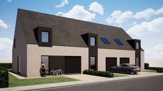 Deze nieuwe verkaveling gebouwd door Residentie Vastgoed bestaat uit 3 loten en is gelegen in een rustige wijk met landelijk karakter te Houthulst, nabij de stad Diksmuide. Houthulst situeert zich in de driehoek Diksmuide, Roeselare en Ieper. In Houthulst is het steeds heerlijk vertoeven met tal van verschillende eetmogelijkheden, winkeltjes en sportmogelijkheden. Deze hedendaagse woningen worden gebouwd volgens de meest recente energienorm en u krijgt nog volledige inspraak in de afwerking! Grondoppervlaktes vanaf 168 m² tot 246 m². Deze woningen beschikken steeds over 3 slaapkamers en een inpandige garage. Bovendien bevatten deze woningen een mooie tuin. Vraag gerust naar ons lastenboek en plannen op kantoor!<br /><br />Deze hedendaagse halfopen woning met lotnummer 16 ligt op een perceel van 246 m². Deze woning heeft een bewoonbare oppervlakte van zo'n 151,52 m². Deze woning is op de gelijkvloerse verdieping voorzien van een inkomhal met apart toilet, een ruime leefruimte met open ingerichte keuken, een was -en bergruimte en een inpandige garage. Op de eerste verdieping bevinden er zich 3 slaapkamers waarvan 1 met dressing, een badkamer en een mooie nachthal met apart toilet. Bovendien bevat deze woning een mooie tuin. Vraag gerust naar ons lastenboek en plannen op kantoor!<br /> Voor meer uitleg maken wij graag met u een afspraak voor een persoonlijk gesprek! Tot binnenkort? Residentie Vastgoed<br />(Vg, Wg, Gmo, Gvkr, Vv) ~ E-peil: max E35 ~ Ref. OU27719lot16<br /><br /> Voor meer uitleg maken wij graag met u een afspraak voor een persoonlijk gesprek! Tot binnenkort? Residentie Vastgoed<br /><br />Residentie Vastgoed treedt niet op als bemiddelaar maar als verkoper van het onroerend goed