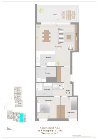 Blaasveld : 2 slaapkamer appartement A1.5 - foto 4