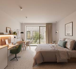 Beautiful appartment with big south-facing terrace. Located right next to the Rogier metro station, in the heart of the lively centre of Brussels, this 61m² flat has a large living/dining room, a 12m² bedroom and a spacious 9m² terrace. It is EPB estimated A/B thanks to optimum insulation, a heat pump (air/air), solar panels. Perfect for personal living or investment. Choose your own brand new kitchen, bathroom and flooring. Registration fees and the possibility of 6% VAT on construction. For more information, contact our sales team on 02.340.24.73 - new@trevi.be. Also visit the project website: www.blvd10.trevi.be