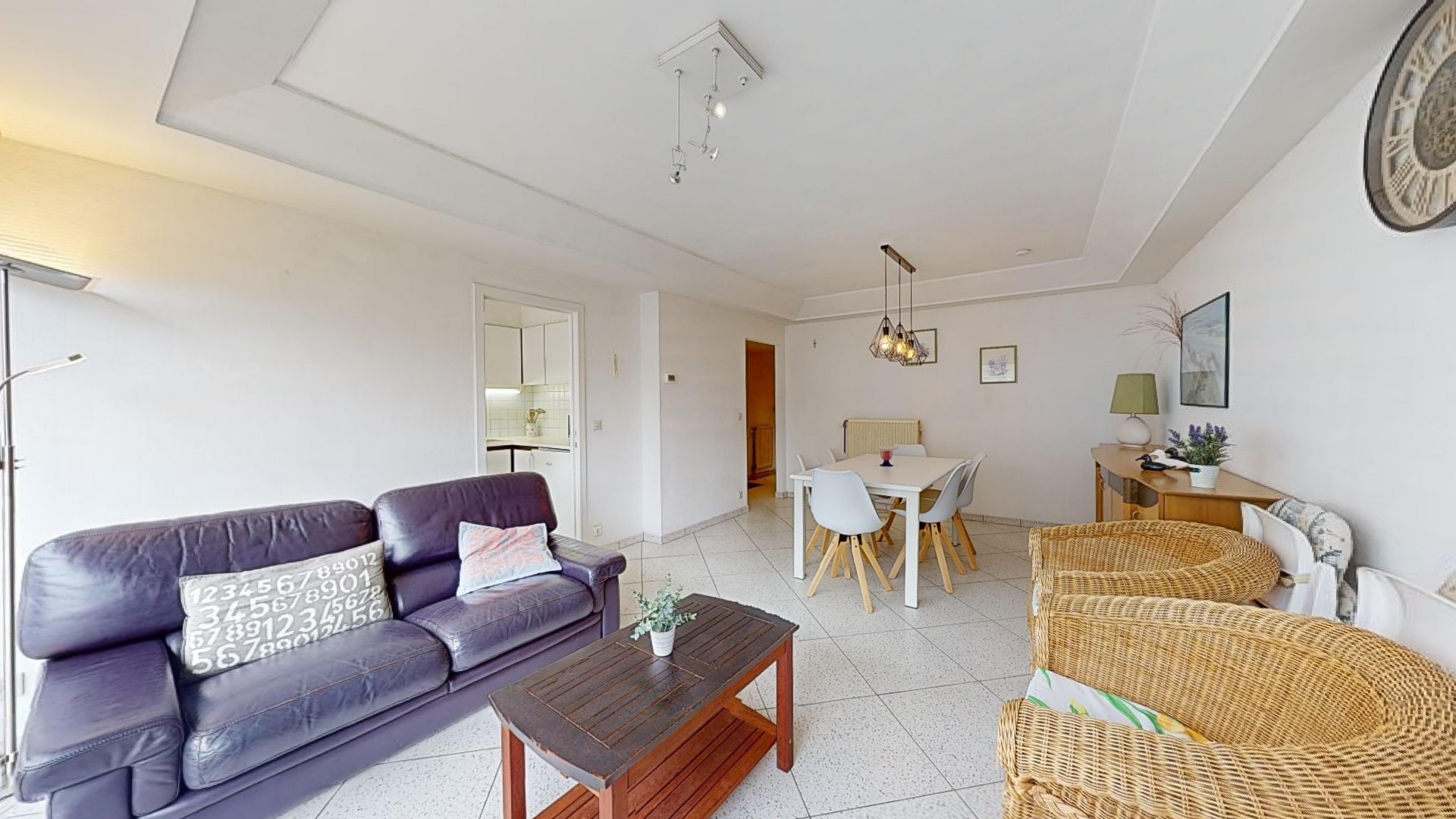 Gemeubeld appartement met lateraal zeezicht in Duinbergen - foto 3