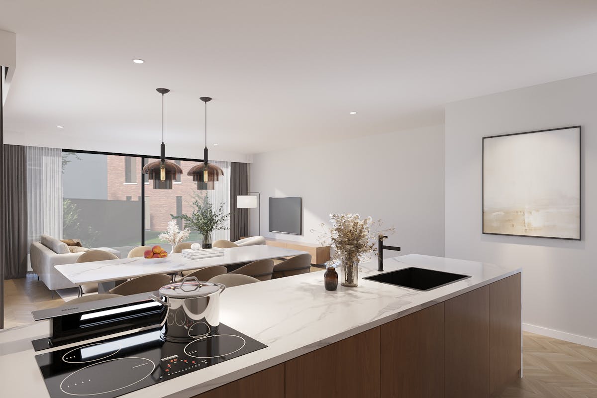 Gelijkvloers appartement met ruim terras in Genk - foto 3