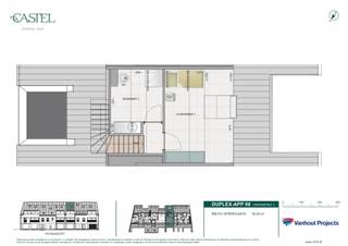 <p>Ontdek <strong>Residentie "</strong><b>CASTEL"</b>, een kleinschalig en stijlvol nieuwbouwproject in het hart van Kasterlee. <br /><br />Onder de kerktoren en op wandelafstand van winkels, horeca en dorpsvoorzieningen is het hier genieten van comfortabel wonen met alles vlakbij. <br />Het project omvat <strong>9 energiezuinige appartementen</strong> met 1, 2 of 3 slaapkamers, waaronder ruime duplexappartementen, en <strong>2 casco handelsruimtes</strong> op het gelijkvloers.<br />Dankzij de hoogwaardige afwerking, veel lichtinval, E-peil E20, zonnepanelen, warmtepompen, vloerverwarming én vloerkoeling is residentie Castel helemaal klaar voor de toekomst. <br />De centrale ligging combineert dorpsgezelligheid met vlotte verbindingen richting Geel, Turnhout en Herentals, én natuur in de onmiddellijke omgeving.<br /><br />APPARTEMENT 8 is een duplexappartement en situeert zich op de 2de en 3de verdieping. Het heeft een bruto bewoonbare oppervlakte van 120,30m². Het omvat o.a. 2 slaapkamers en een terras van 9,30m².<br /><br />Privé parkeerplaatsen, carports & bergingen zijn beschikbaar en zijn bij aan te kopen tegen meerprijs.<br />Parkeerplaats: 8.000€ - 10.000€<br />Carports: 14.900€<br />Berging: 5.400€ - 7.400€<br /><br />De fotorealistische beelden geven een weergave van een mogelijke inrichting - hier kunnen evenwel geen rechten uit geput worden.</p>
<p><strong>Castel: centraal, duurzaam en zorgeloos wonen in Kasterlee.</strong></p>