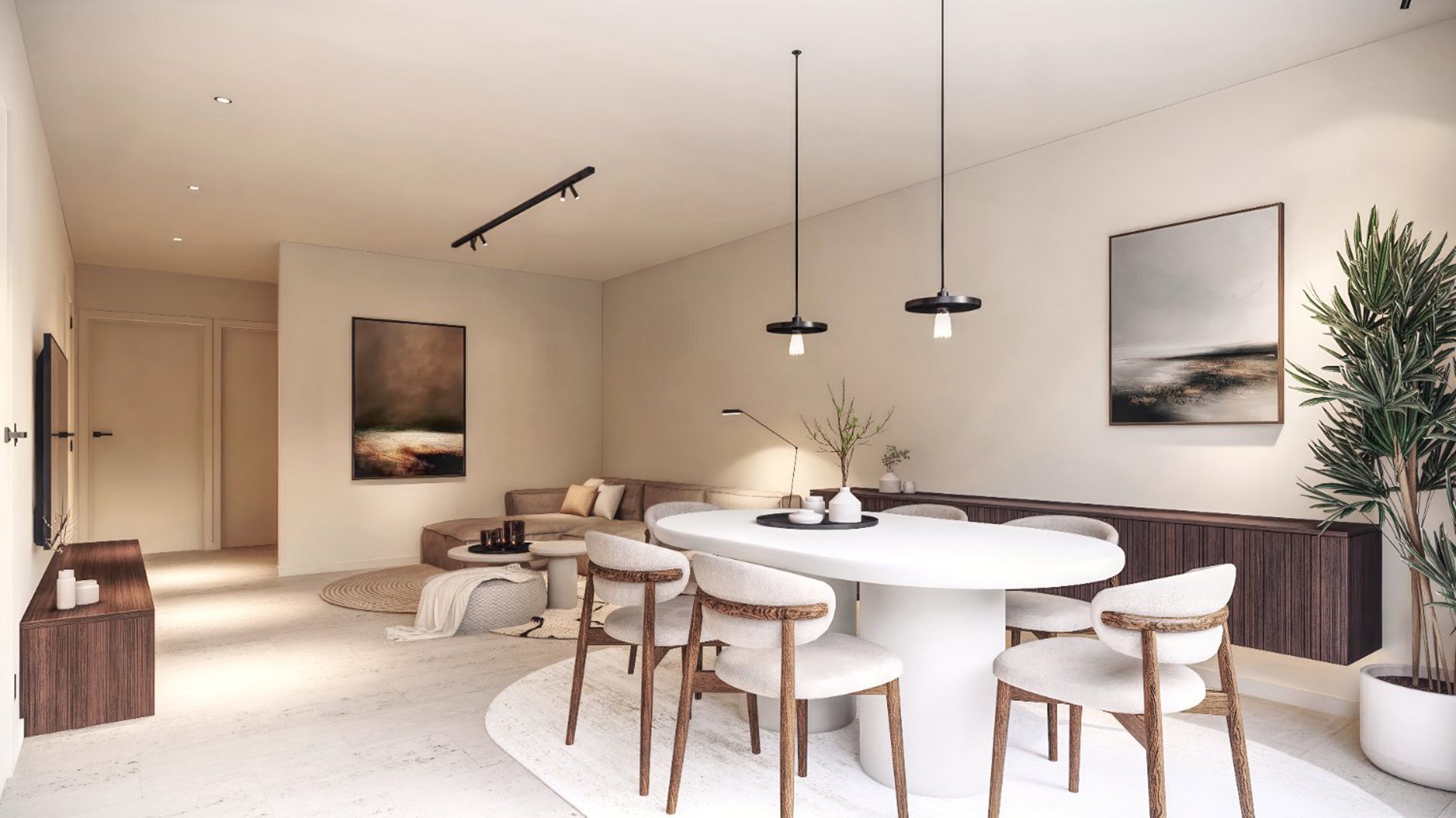 Nieuw appartement op 1e verdiep, 2 slaapkamers + zuid-terras - foto 5