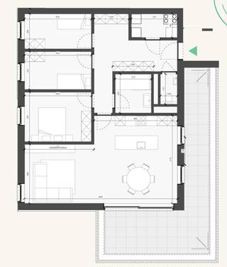 <strong>INDELING<br /></strong>Dit appartement beschikt over een lichtrijke leefruimte met open keuken en toegang tot het ruime terras. Verder telt dit appartement 3 slaapkamers, een badkamer, apart toilet en berging.<br /><br /><strong>BIJZONDERHEDEN</strong><br />Ondergrondse parking en berging zijn niet inbegrepen in de verkoopprijs.<br />Dankzij de moderne en hedendaagse technieken wordt het zeer energiezuinig en duurzaam wonen.<br /><br /><strong>POSITIEVE ASPECTEN<br /></strong>Nieuwbouw<br />Energiezuinig<br />Kwalitatieve materialen<br />Groene ligging met eigen parktuin<br />Vlakbij "Domein de Renesse"